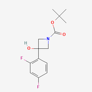 tert-butyl 3-(2,4-difluorophenyl)-3-hydroxyazetidine-1-carboxylate - (1482460-15-0)