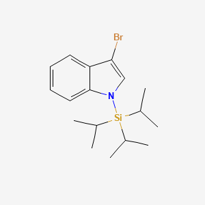 1H-Indole, 3-bromo-1-[tris(1-methylethyl)silyl]- - (148249-36-9)