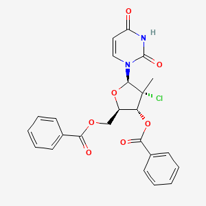 ((2R,3R,4R,5R)-3-(Benzoyloxy)-4-chloro-5-(2,4-dioxo-3,4-dihydropyrimidin-1(2H)-yl)-4-methyltetrahydrofuran-2-yl)methylbenzoate - (1496551-71-3)