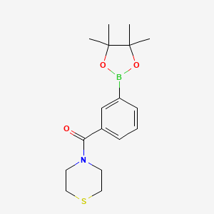 (3-(4,4,5,5-Tetramethyl-1,3,2-dioxaborolan-2-yl)phenyl)(thiomorpholino)methanone - (1509931-83-2)