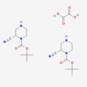 tert-Butyl 2-cyanopiperazine-1-carboxylate oxalate(2:1) - (1523617-98-2)