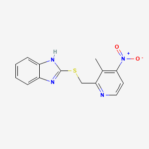 2-[[(4-Nitro-3-Methyl-2-Pyridinyl)-2-Methyl]Thio]-1H-Benzimidazole - (152402-98-7)