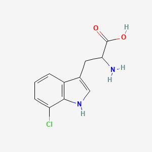2-Amino-3-(7-chloro-1H-indol-3-yl)propanoic acid - (153-97-9)