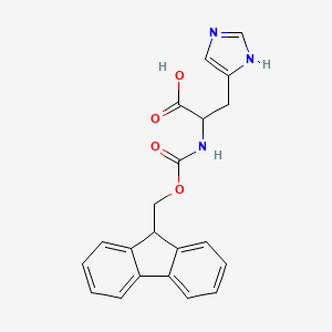 2-({[(9H-fluoren-9-yl)methoxy]carbonyl}amino)-3-(1H-imidazol-4-yl)propanoic acid - (157355-76-5)