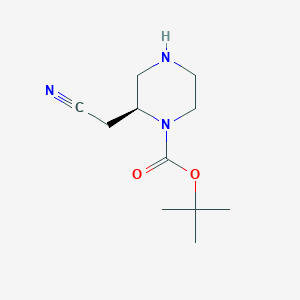 tert-butyl (2S)-2-(cyanomethyl)piperazine-1-carboxylate - (1589565-36-5)