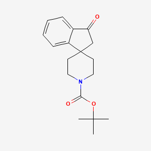 Spiro[1H-indene-1,4'-piperidine]-1'-carboxylic acid, 2,3-dihydro-3-oxo-, 1,1-dimethylethyl ester - (159634-59-0)