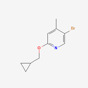 5-Bromo-2-cyclopropylmethoxy-4-methyl-pyridine - (1600268-01-6)