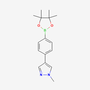 1-methyl-4-(4-(4,4,5,5-tetramethyl-1,3,2-dioxaborolan-2-yl)phenyl)-1H-pyrazole - (1607838-14-1)