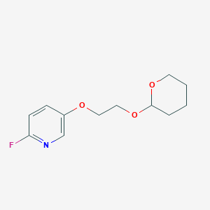 2-fluoro-5-(2-tetrahydropyran-2-yloxyethoxy)pyridine - (1610802-53-3)