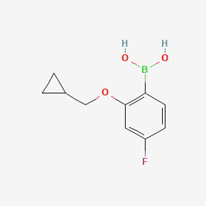2-(Cyclopropylmethoxy)-4-fluorophenylboronic acid - (1627839-42-2)
