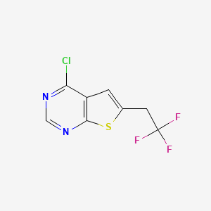 Thieno[2,3-d]pyrimidine, 4-chloro-6-(2,2,2-trifluoroethyl)- - (1628317-85-0)