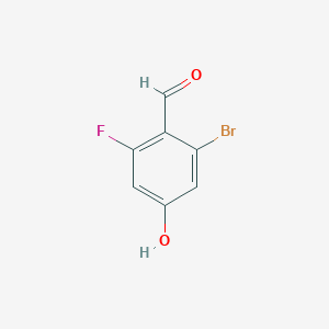 2-Bromo-6-fluoro-4-hydroxy-benzaldehyde - (1629141-29-2)