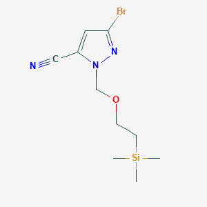 5-bromo-2-(2-trimethylsilylethoxymethyl)pyrazole-3-carbonitrile - (1637595-30-2)