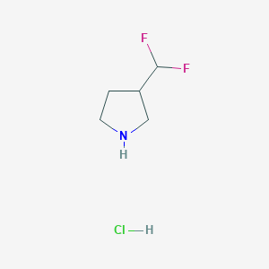 (3S)-3-(difluoromethyl)pyrrolidine hydrochloride - (1638744-40-7)
