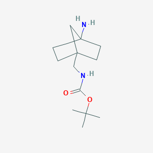 tert-butylN-({4-aminobicyclo[2.2.1]heptan-1-yl}methyl)carbamate - (1638765-41-9)