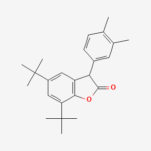 5,7-Di-tert-butyl-3-(3,4-dimethylphenyl)benzofuran-2(3H)-one - (164391-52-0)
