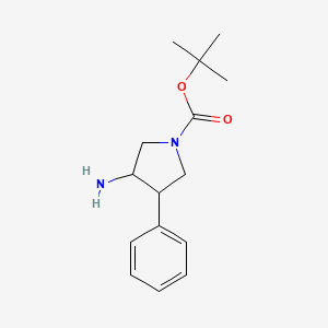 tert-butyl -3-amino-4-phenylpyrrolidine-1-carboxylate - (1643979-48-9)