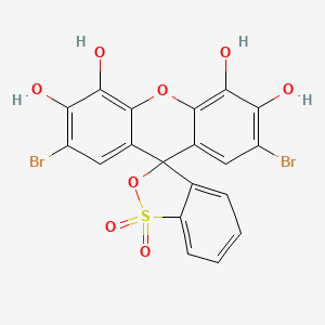 Spiro[3H-2,1-benzoxathiole-3,9'-[9H]xanthene]-3',4',5',6'-tetrol, 2',7'-dibromo-, 1,1-dioxide - (16574-43-9)