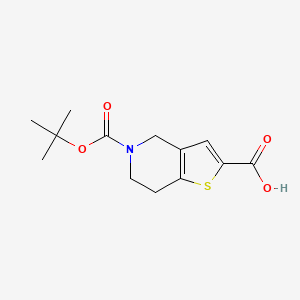 Thieno[3,2-c]pyridine-2,5(4H)-dicarboxylic acid, 6,7-dihydro-, 5-(1,1-dimethylethyl) ester - (165947-48-8)