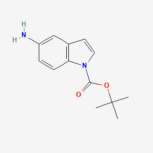 1H-Indole-1-carboxylic acid, 5-amino-, 1,1-dimethylethyl ester - (166104-20-7)