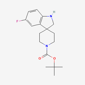 Spiro[3H-indole-3,4'-piperidine]-1'-carboxylic acid, 5-fluoro-1,2-dihydro-, 1,1-dimethylethyl ester - (167484-91-5)
