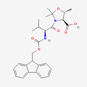 (4S,5R)-3-(FMOC-VAL)-2,2,5-TRIMETHYL-OXAZOLIDINE-4-CARBOXYLIC ACID - (168216-05-5)