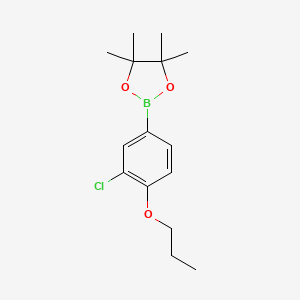 3-CHLORO-4-PROPOXYPHENYLBORONIC ACID PINACOL ESTER - (1688655-72-2)