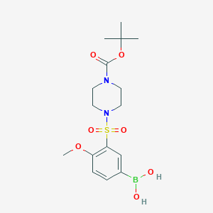 (3-((4-(tert-butoxycarbonyl)piperazin-1-yl)sulfonyl)-4-Methoxyphenyl)boronic acid - (1704081-10-6)