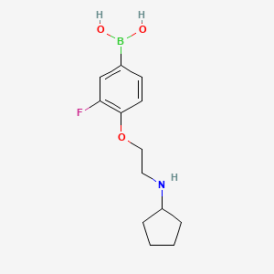 (4-(2-(cyclopentylaMino)ethoxy)-3-fluorophenyl)boronic acid - (1704096-02-5)