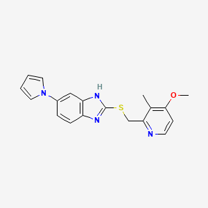 2-[[(4-Methoxy-3-methyl-2-pyridinyl)methyl]thio]-6-(1H-pyrrol-1-yl)-1H-benzimidazole - (172152-35-1)