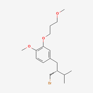 2-(3-Methoxypropoxy)-4-((R)-2-(bromomethyl)-3-methylbutyl)-1-methoxybenzene - (172900-69-5)