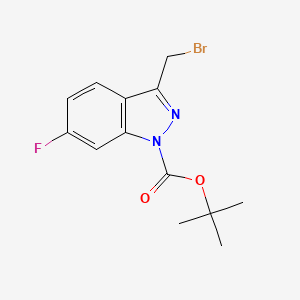tert-Butyl3-(bromomethyl)-6-fluoro-1H-indazole-1-carboxylate - (174180-95-1)