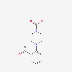 1-Piperazinecarboxylic acid, 4-(2-formylphenyl)-, 1,1-dimethylethyl ester - (174855-57-3)