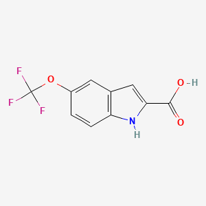 1H-Indole-2-carboxylic acid, 5-(trifluoromethoxy)- - (175203-84-6)