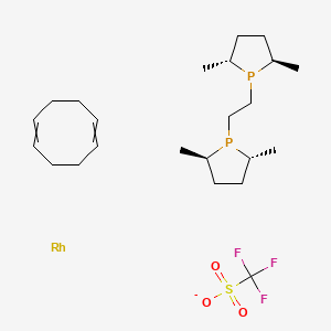 (-)-1,2-Bis[(2R,5R)-2,5-dimethylphospholano]ethane(1,5-cyclooctadiene)rhodium(I) trifluoromethanesulfonate - (177750-25-3)