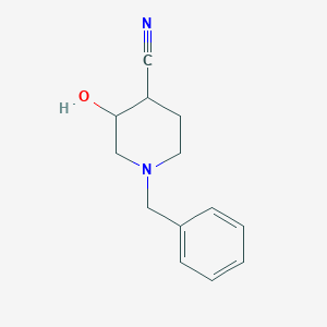 1-benzyl-3-hydroxy-piperidine-4-carbonitrile - (1782225-63-1)