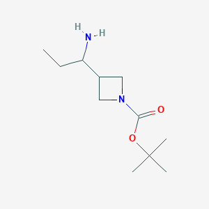 tert-butyl 3-(1-aminopropyl)azetidine-1-carboxylate - (1783350-33-3)