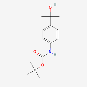 [4-(1-Hydroxy-1-methyl-ethyl)-phenyl]-carbamicacidtert-butylester - (1787261-03-3)