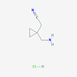 2-[1-(aminomethyl)cyclopropyl]acetonitrile hydrochloride - (1803581-36-3)