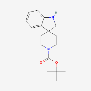 Spiro[3H-indole-3,4'-piperidine]-1'-carboxylic acid, 1,2-dihydro-, 1,1-dimethylethyl ester - (180465-84-3)