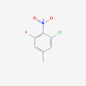 1-Chloro-3-fluoro-5-methyl-2-nitrobenzene - (1805526-89-9)