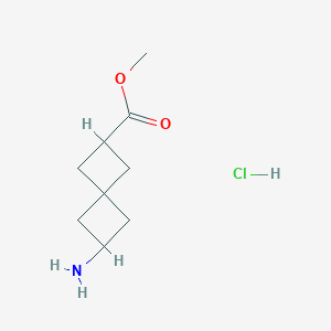 Spiro[3.3]heptane-2-carboxylic acid, 6-amino-, methyl ester, hydrochloride (1:1) - (1808249-67-3)