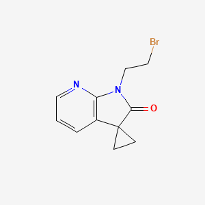 Spiro[cyclopropane-1,3'-[3H]pyrrolo[2,3-b]pyridin]-2'(1'H)-one, 1'-(2-bromoethyl)- - (1818847-40-3)