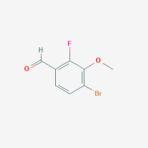 4-Bromo-2-fluoro-3-methoxybenzaldehyde - (1820614-17-2)