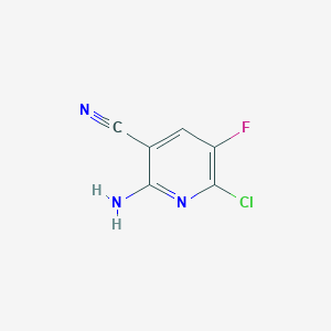 2-Amino-6-chloro-5-fluoropyridine-3-carbonitrile - (1820711-14-5)