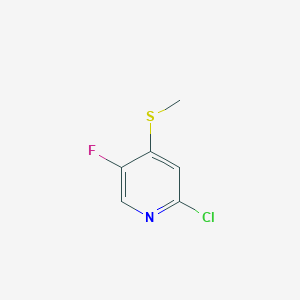2-chloro-5-fluoro-4-methylsulfanylpyridine - (1820741-49-8)