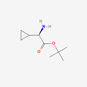 (R)-a-Amino-cyclopropaneacetic acid tert-butyl ester - (1821828-61-8)