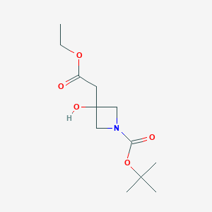 Tert-Butyl 3-(2-Ethoxy-2-Oxoethyl)-3-Hydroxyazetidine-1-Carboxylate - (1823865-53-7)