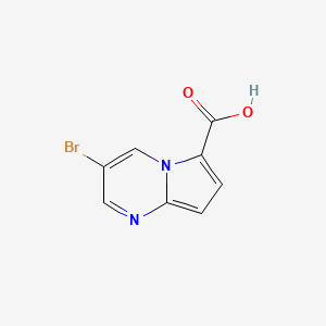 3-Bromo-pyrrolo[1,2-a]pyrimidine-6-carboxylic acid - (1823918-84-8)