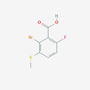 2-Bromo-6-fluoro-3-(methylsulfanyl)benzoic acid - (1824583-55-2)